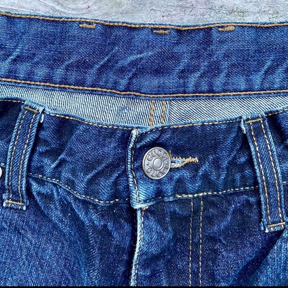 Gucci Dark Wash Slim Straight Leg Jeans - Picture 3 of 7